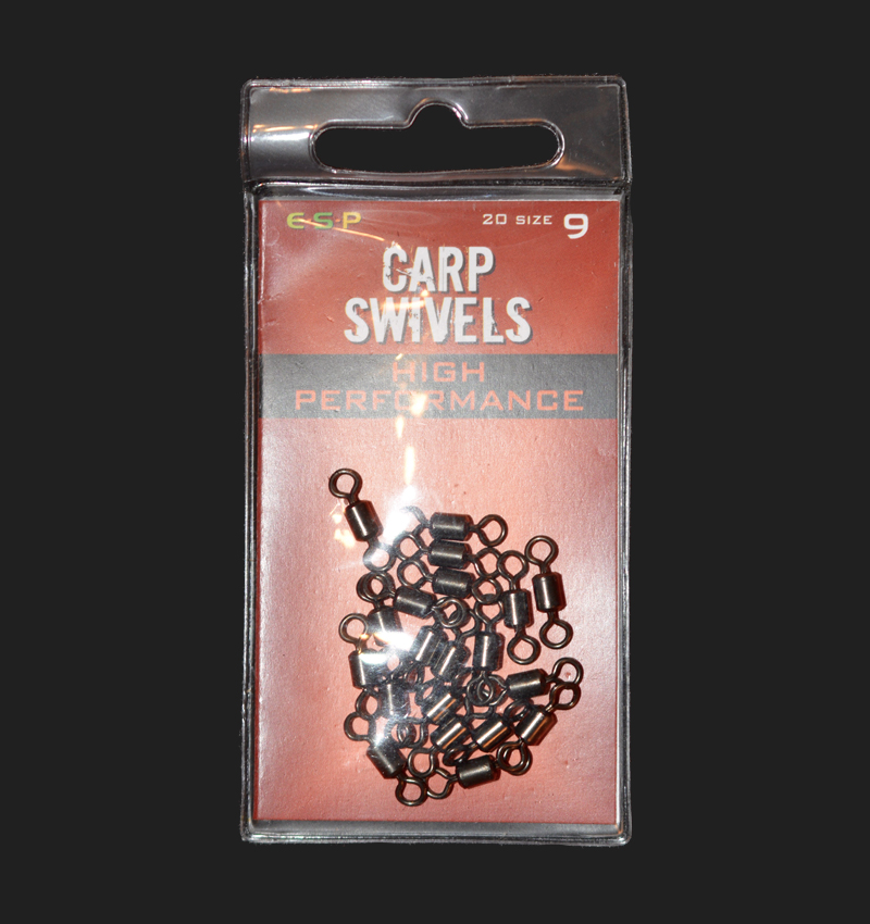 20 Carp Fishing Specialist Swivels In Box - Coarse Fishing Tackle, Freshwater & Saltwater